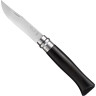 Нож OPINEL №8, нержавеющая сталь, рукоять из эбенового дерева 002015